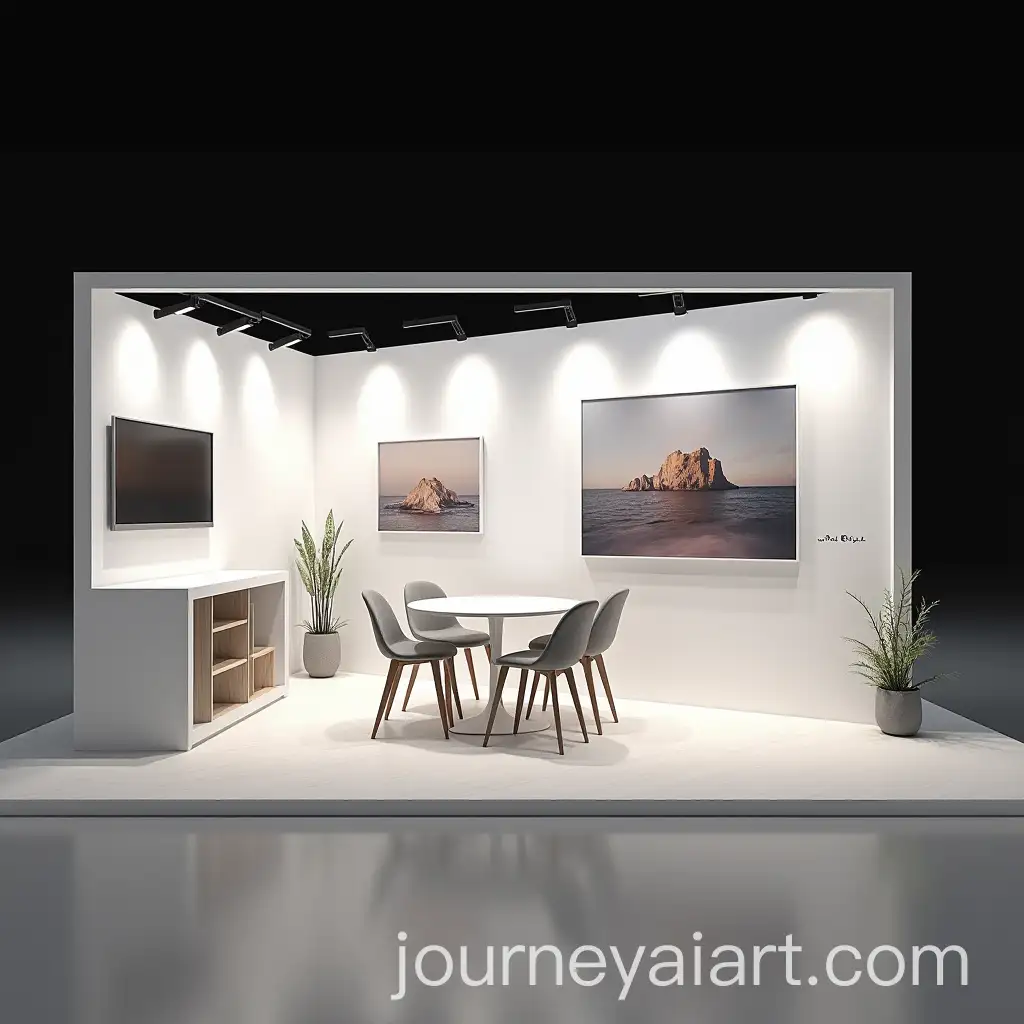 Modern-Exhibition-Booth-Design-with-Minimalist-Product-Display-and-Company-Branding