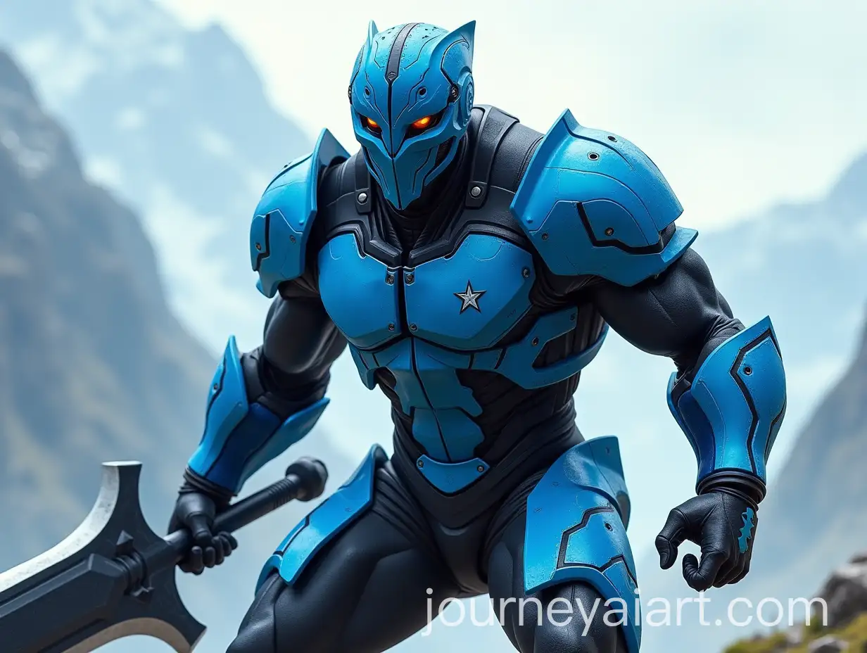 Futuristic-Armor-Warrior-in-Sky-Blue-and-Black-with-Massive-Blade