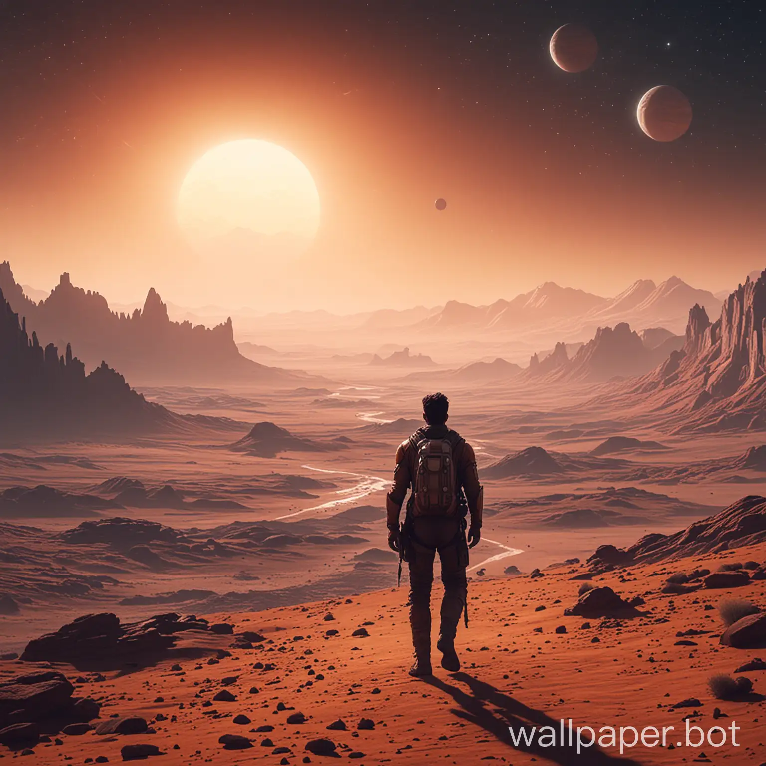 Exploration-of-an-Unknown-Planet-by-a-Lone-Adventurer