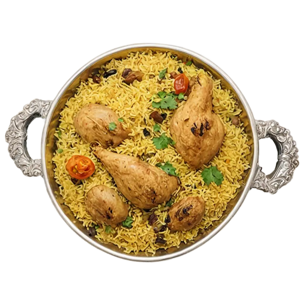 Delicious-Hyderabadi-Chicken-Biryani-PNG-Image-A-Visual-Feast-for-Your-Projects