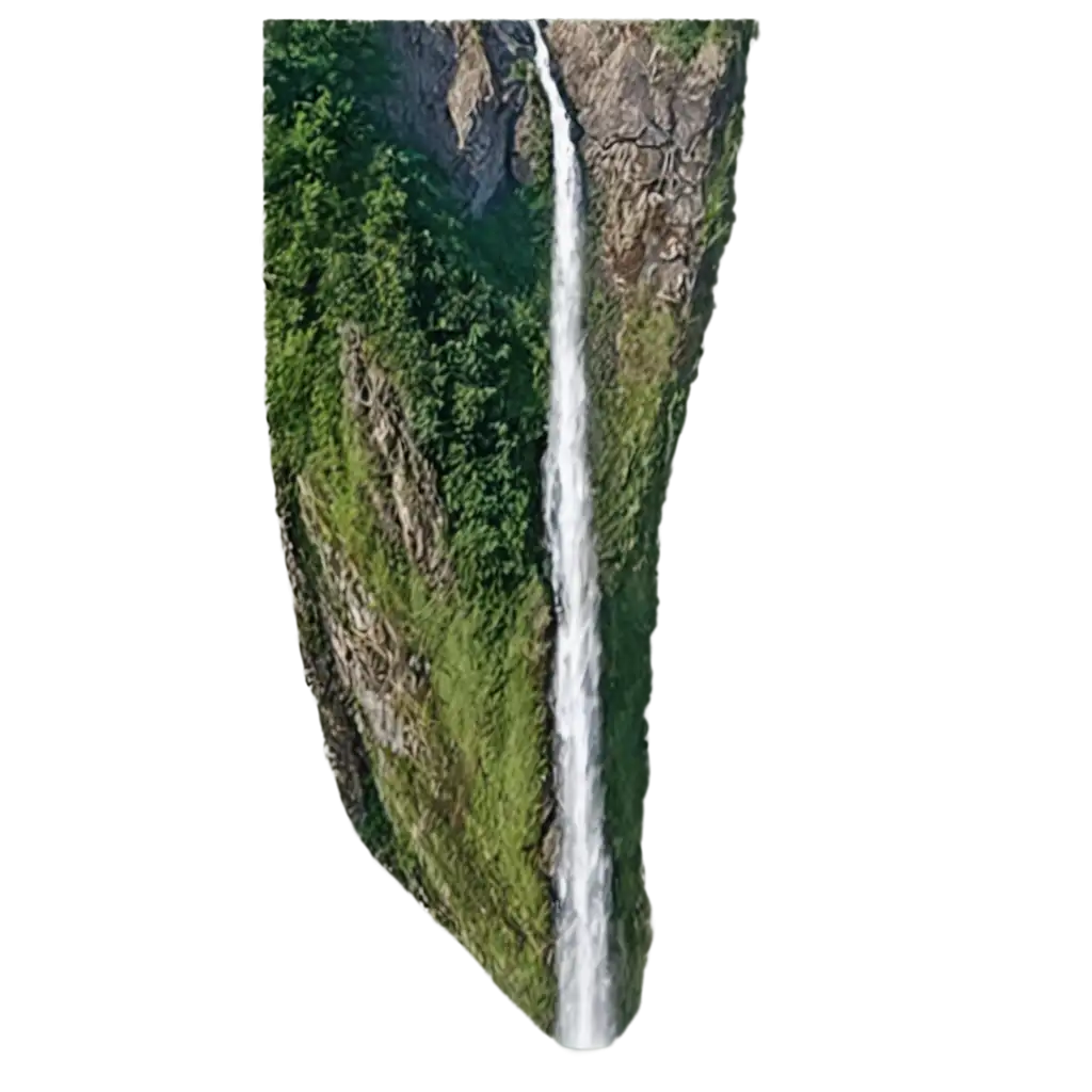 Waterfall-Flows-in-the-Mountain-PNG-Image-HighQuality-Transparent-Format-for-Creative-Use