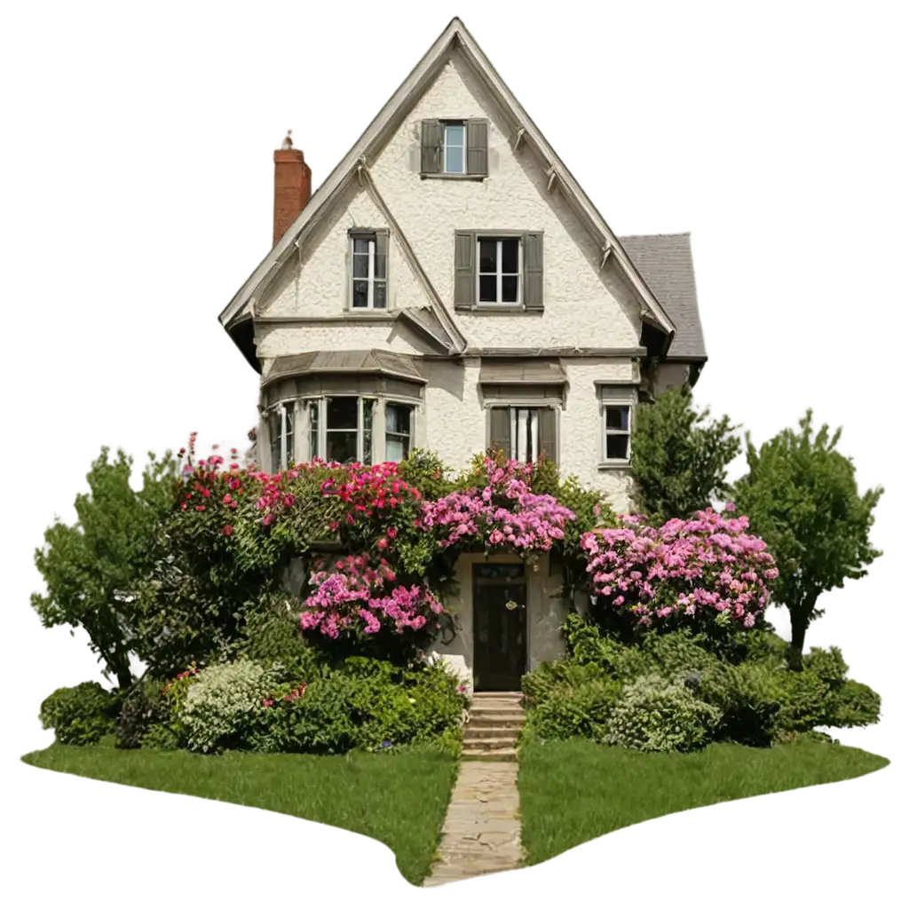 Transforming-House-into-Flower-PNG-Image-Concept-for-Creative-Visualization