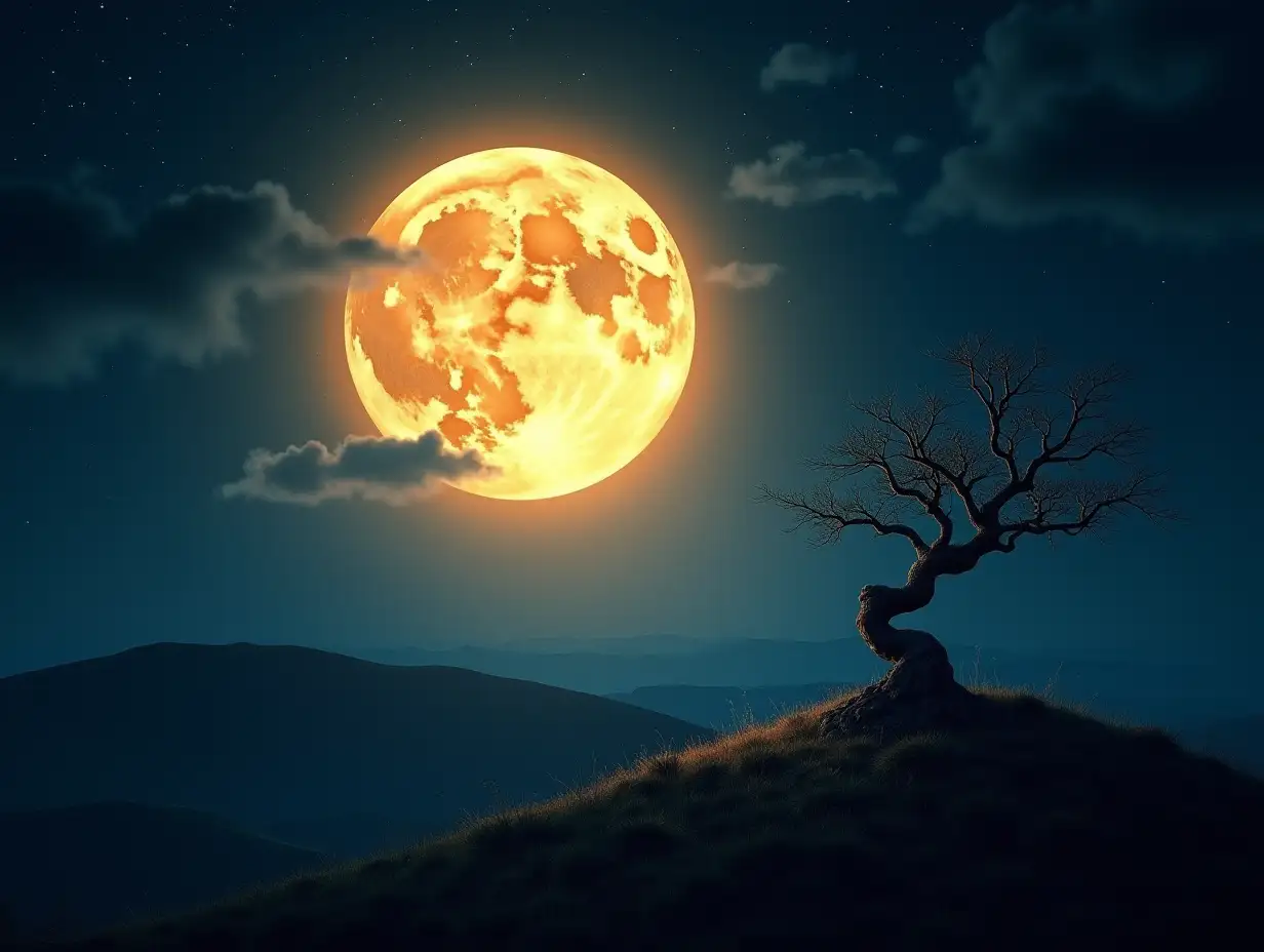 Moonlit-Landscape-with-Twisted-Tree-and-Starry-Sky