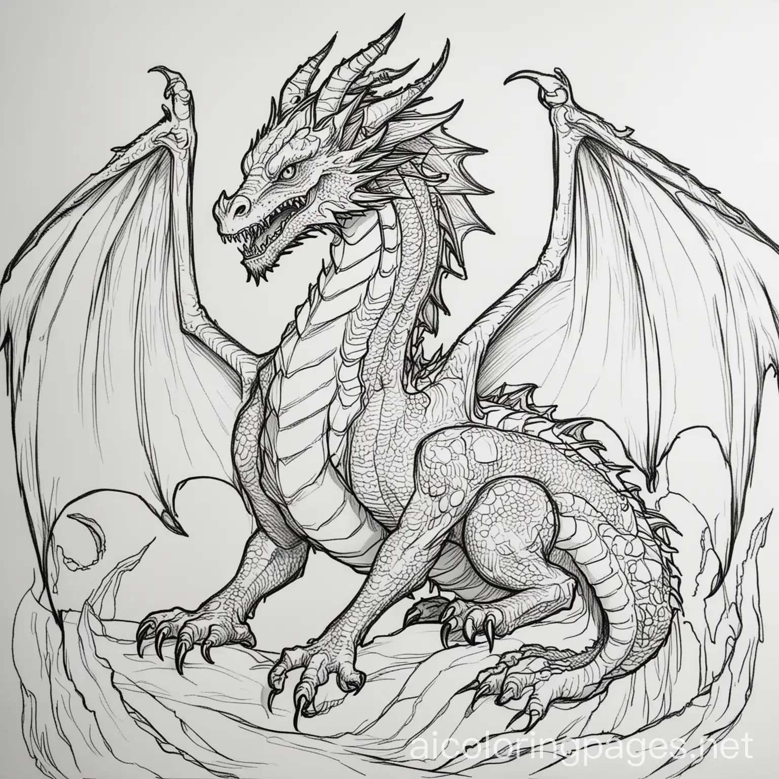 Dragon-Coloring-Page-for-Kids-Simple-Line-Art-on-White-Background