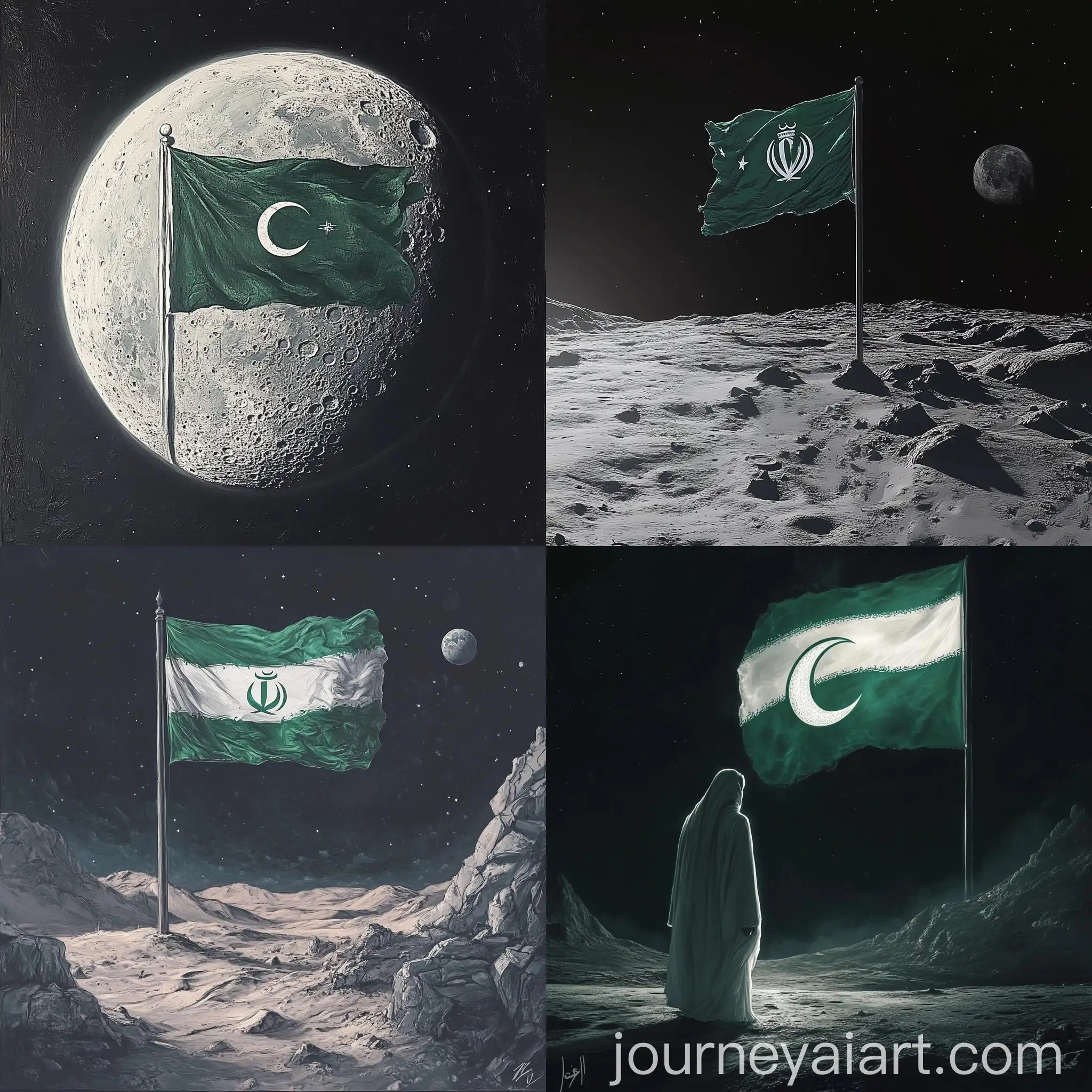 Saudi-Flag-on-the-Moon-Artwork