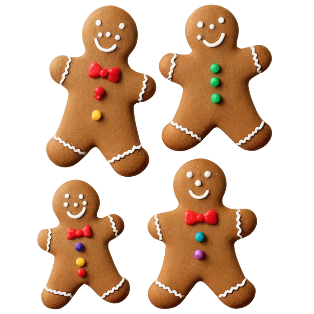 Hyperrealistic-Gingerbread-Cookies-PNG-Image-for-HighQuality-Digital-Use