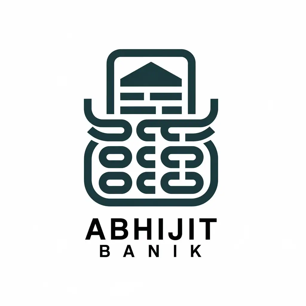 LOGO Design for Abhijit Banik Tax Consultancy Classic Style with Calculator and Tax Forms