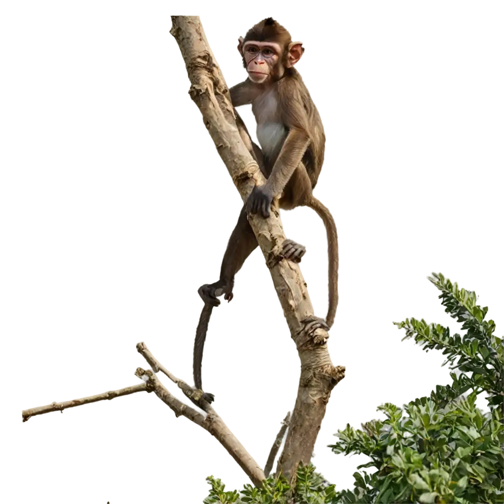 HighQuality-PNG-of-a-Monkey-on-a-Tree-Ideal-for-Various-Design-and-Digital-Uses