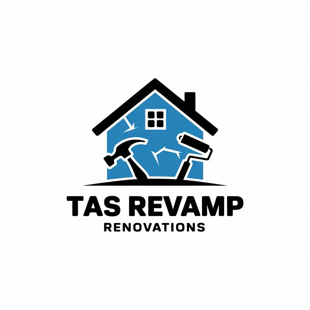 LOGO Design for Tas Revamp Renovations Modern Style with Construction Tools