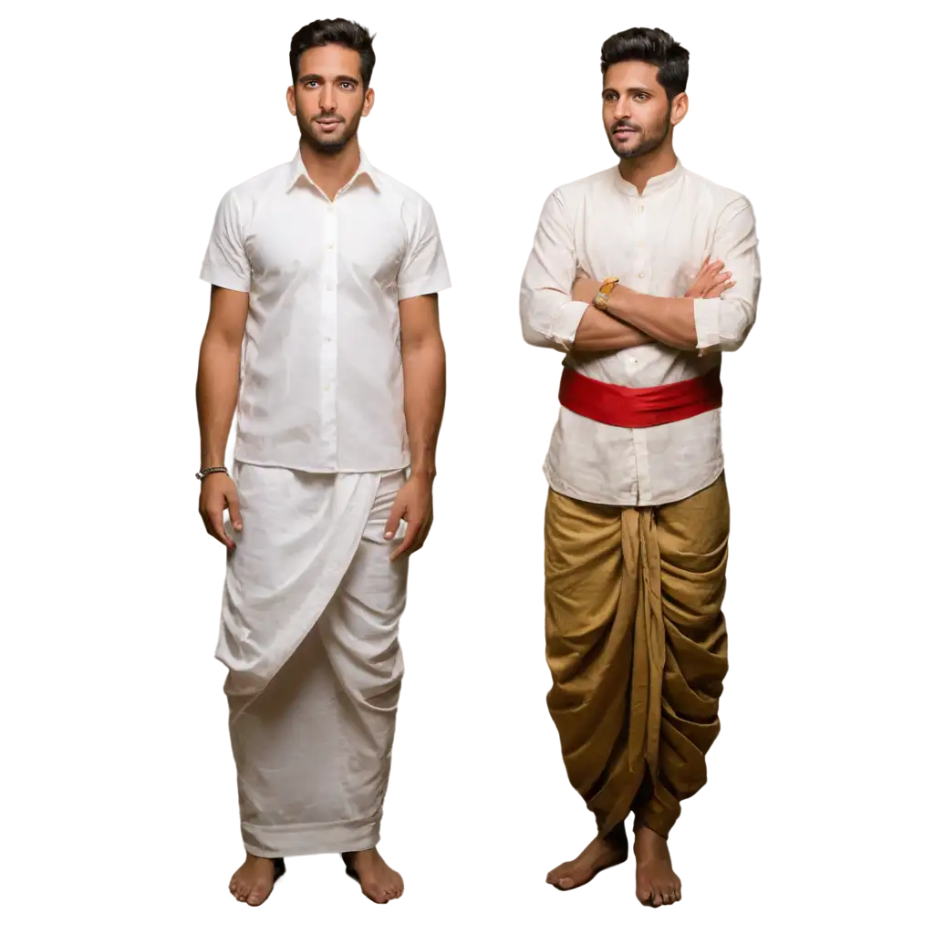 Authentic-Kerala-Man-in-Traditional-Shirt-and-DhotiPNG-Image-Usage-Scenarios-PNG-Cultural-Representation-in-HighQuality-Format
