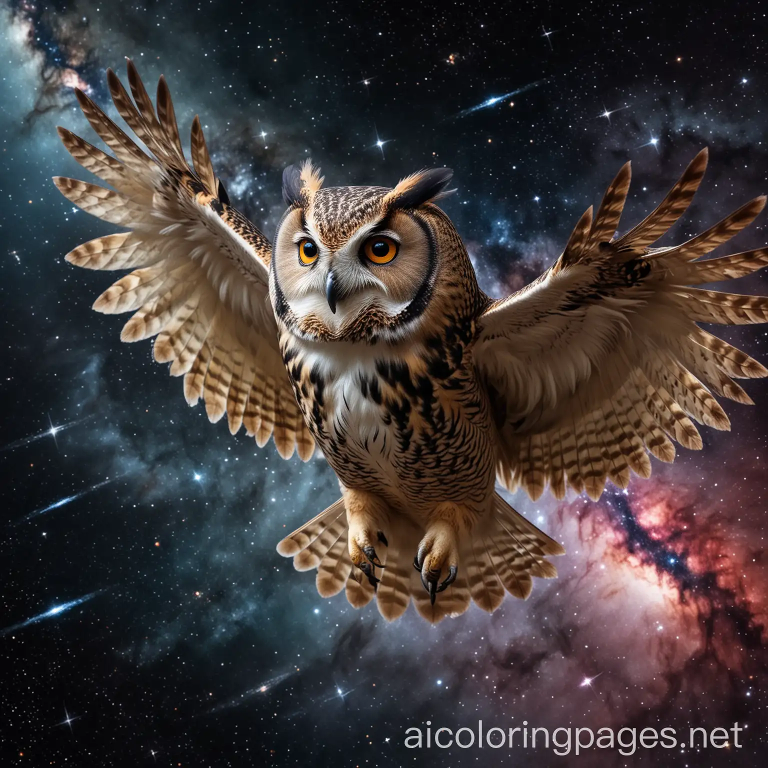 Majestic-Owl-Soaring-Through-the-Cosmos