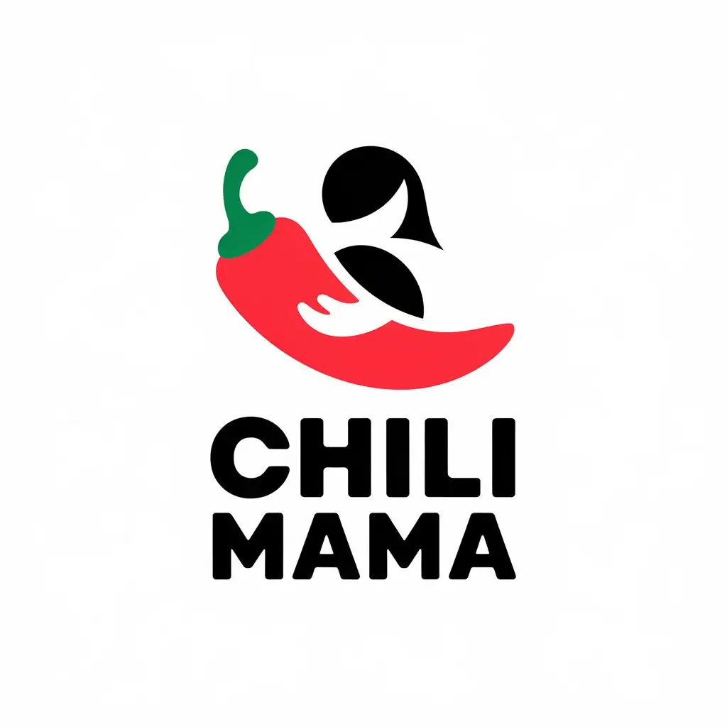 LOGO Design for Chili Mama Chili and Mom Symbol with Retail Industry Appeal