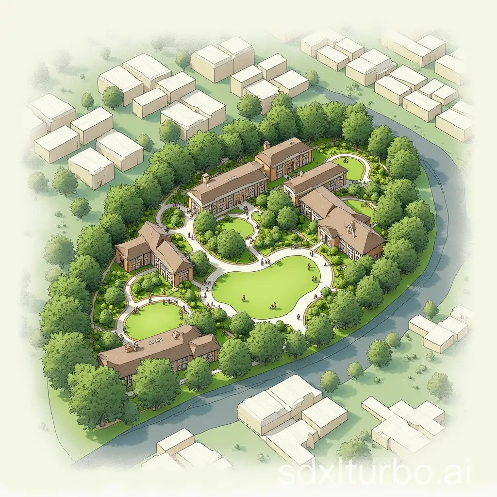 village green park design blueprint