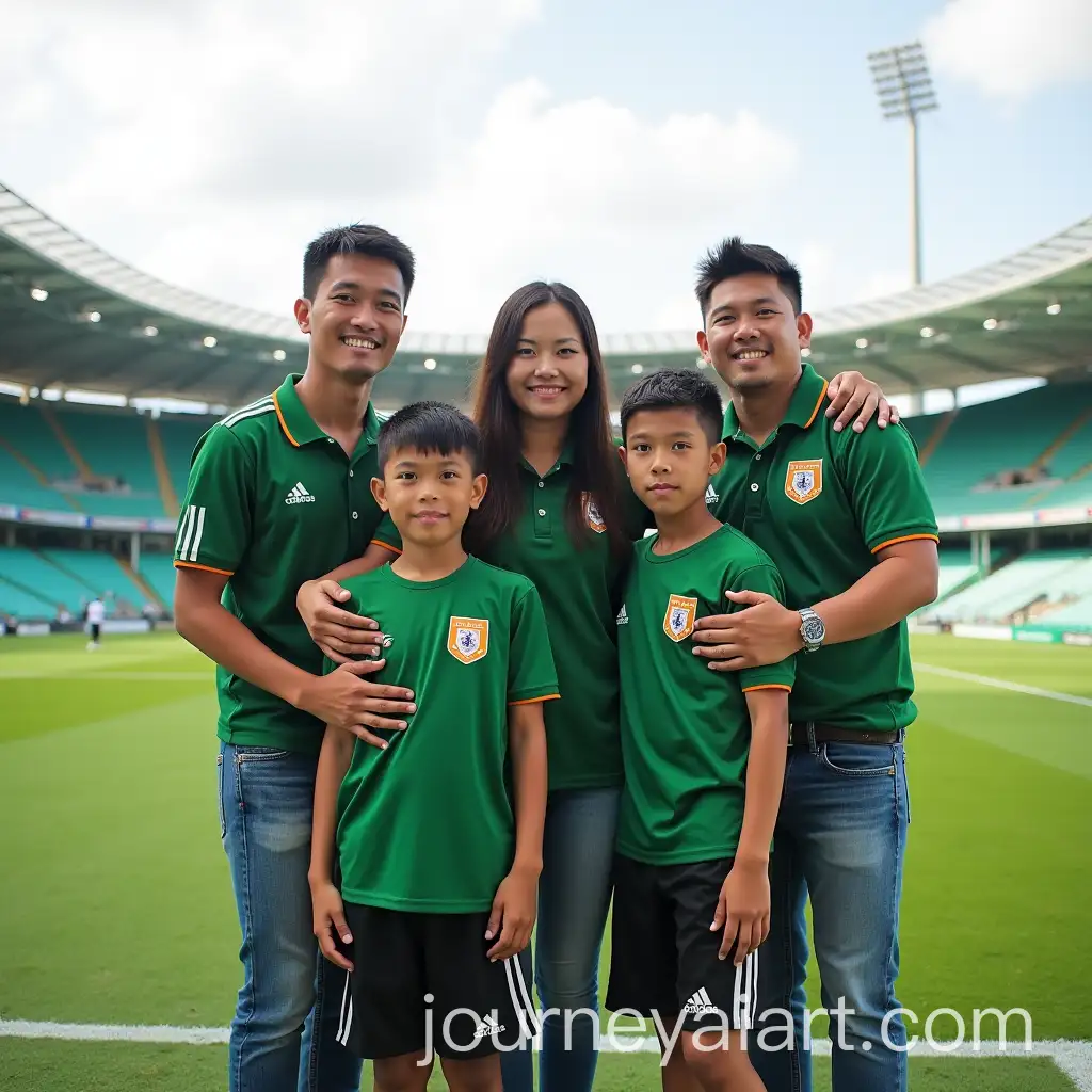 Indonesian-Family-Portrait-at-Persebaya-Football-Club-Stadium