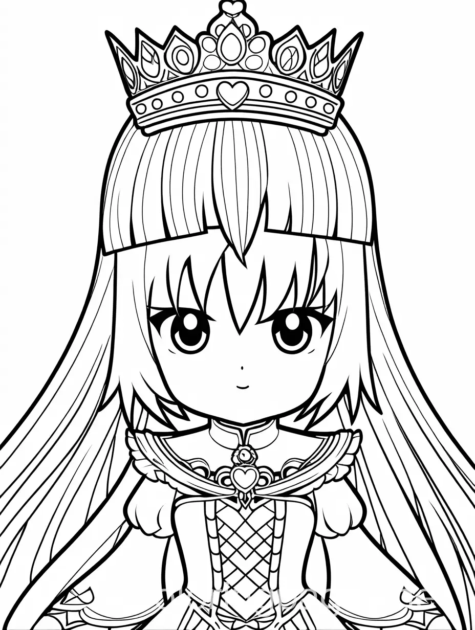 Kurumi-Tokisaki-as-a-Princess-Coloring-Page-for-Kids