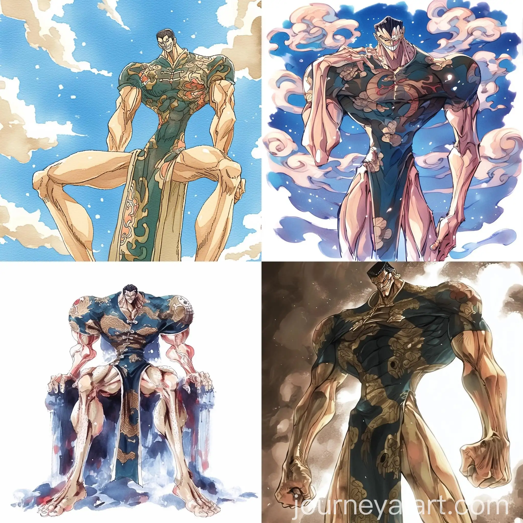 Watercolor-Pirate-Character-from-Manga-One-Piece