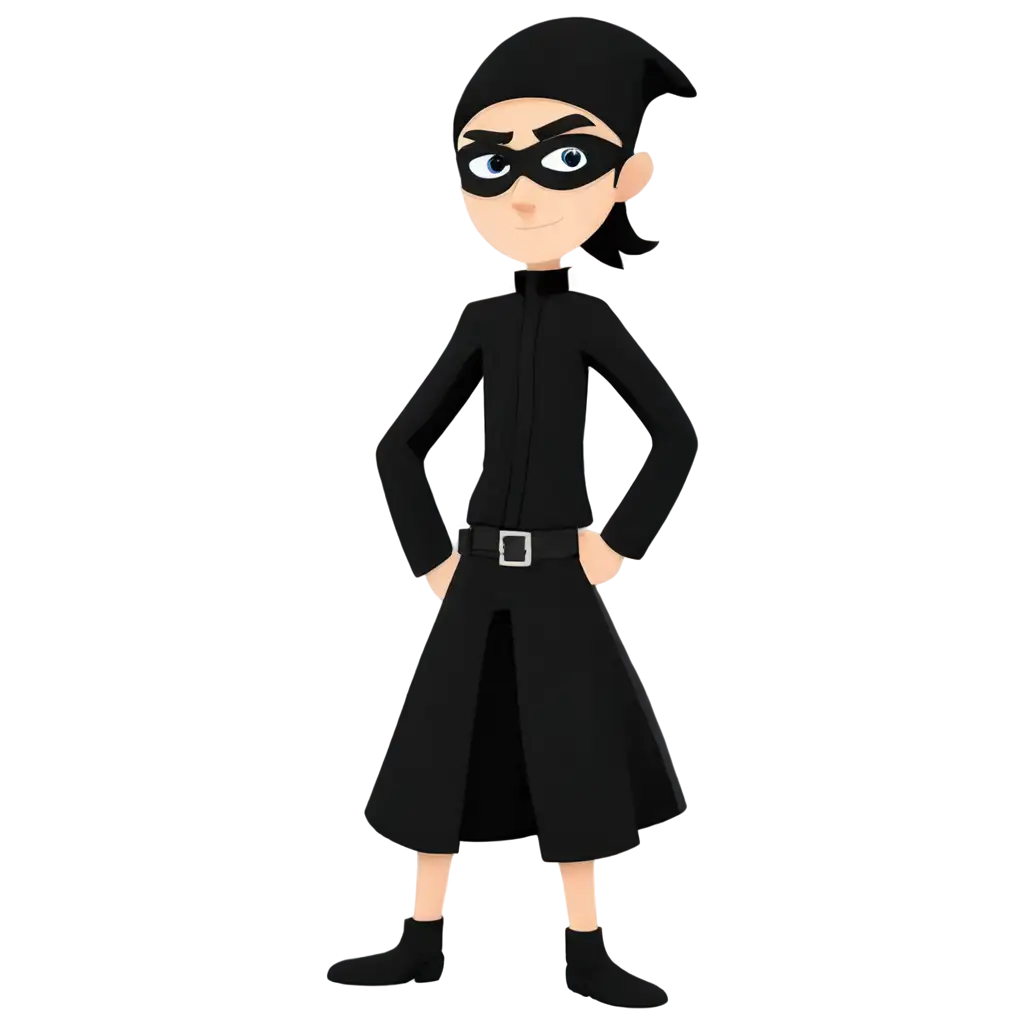 Thief-Man-in-Black-Dress-Cartoon-PNG-Image-for-Diverse-Use-Cases