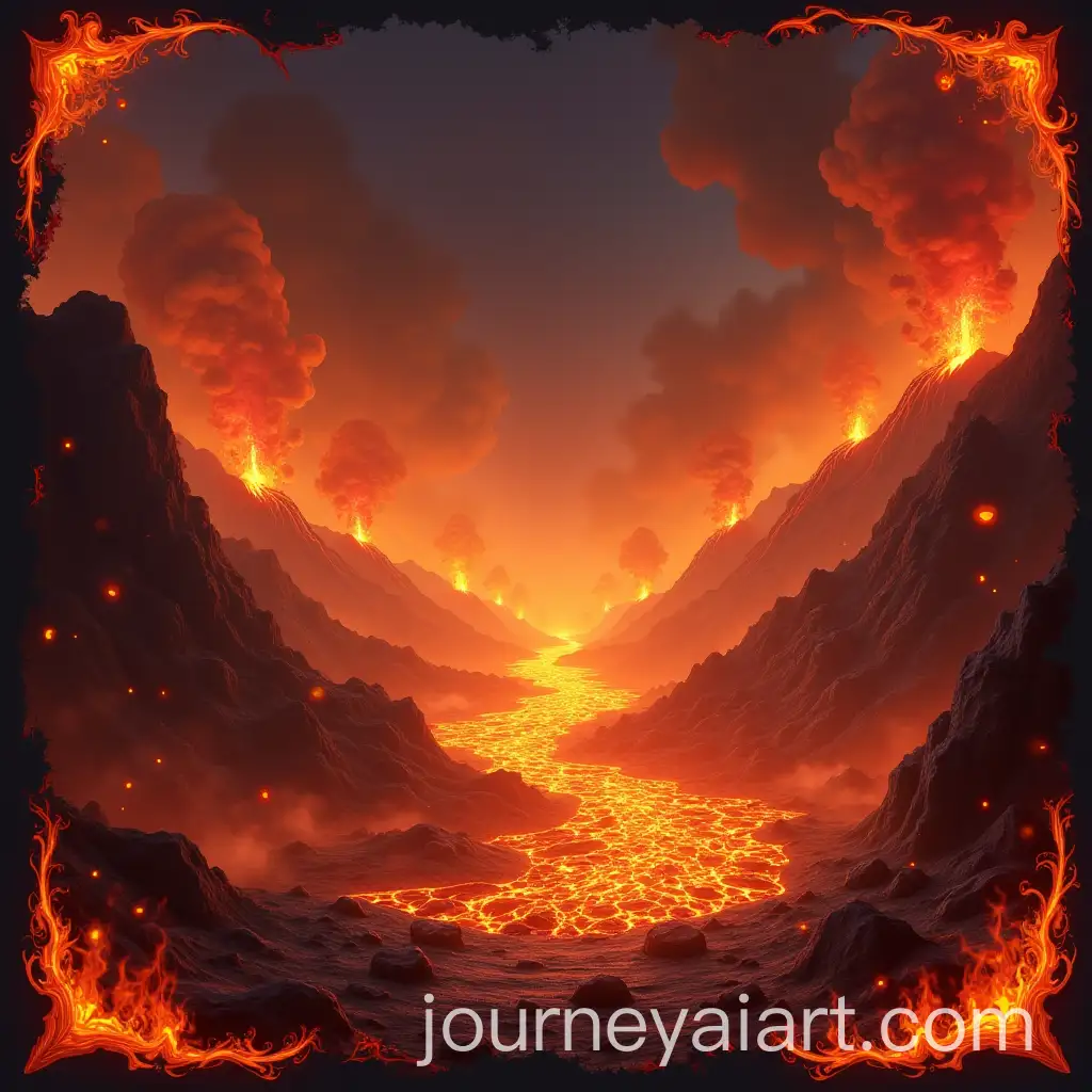 Dynamic-Volcanic-Landscape-for-Board-Game-Card