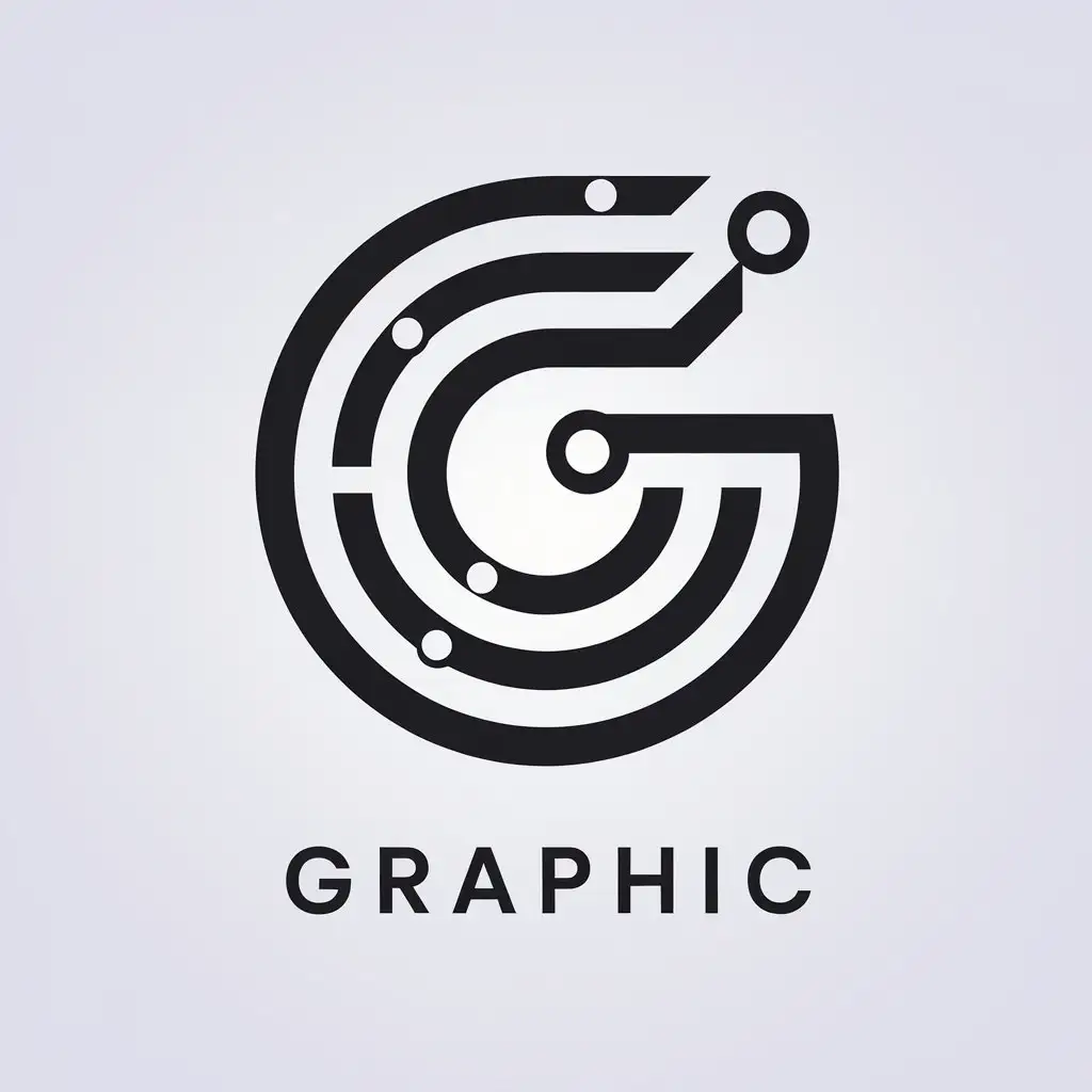 LOGO Design for Grahphic Stylized G in Minimalistic Style for Technology Industry