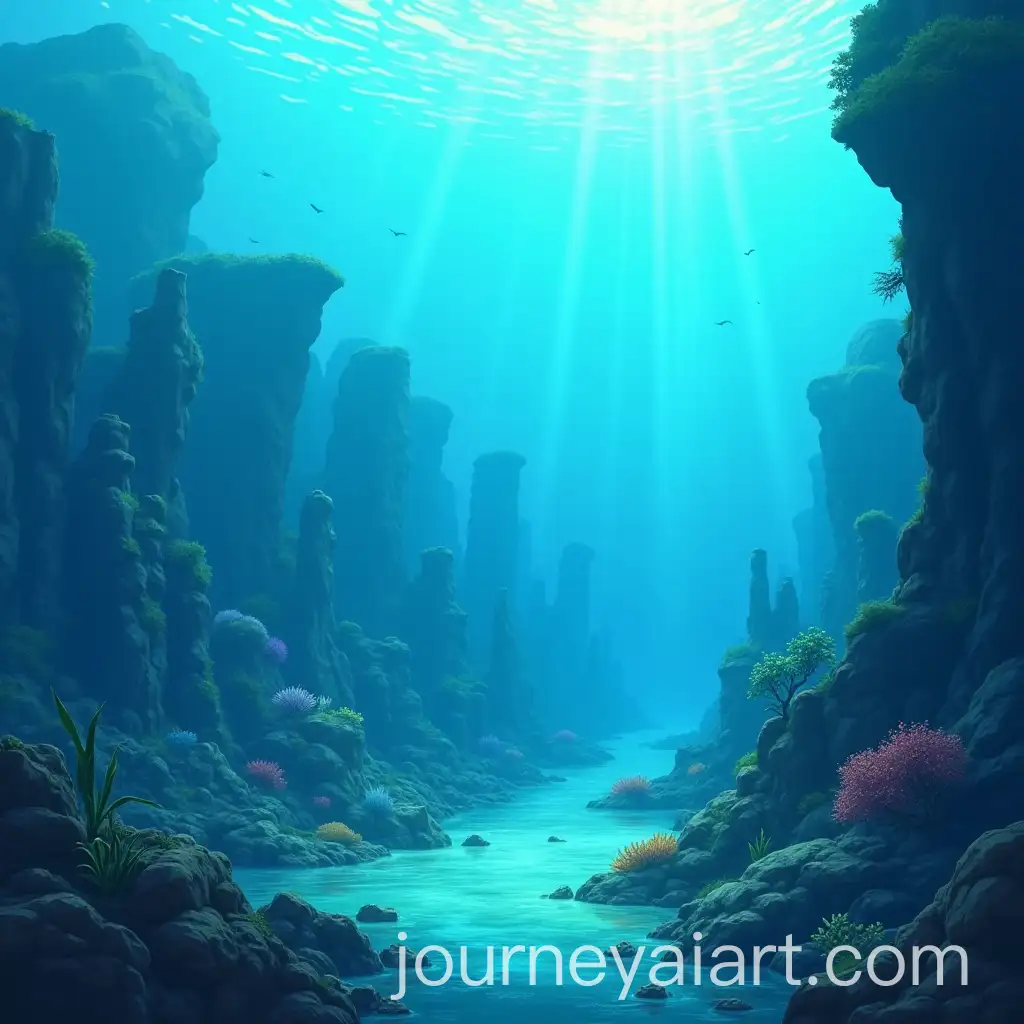 Anime-Style-Underwater-City-with-Minimal-Detail