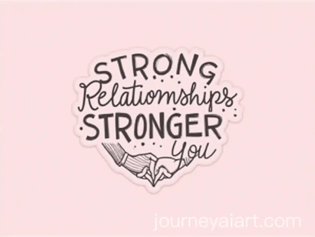 Strong-Relationships-Stronger-You-Motivational-Sticker-with-Interlocking-Hands-on-Soft-Pink-Background