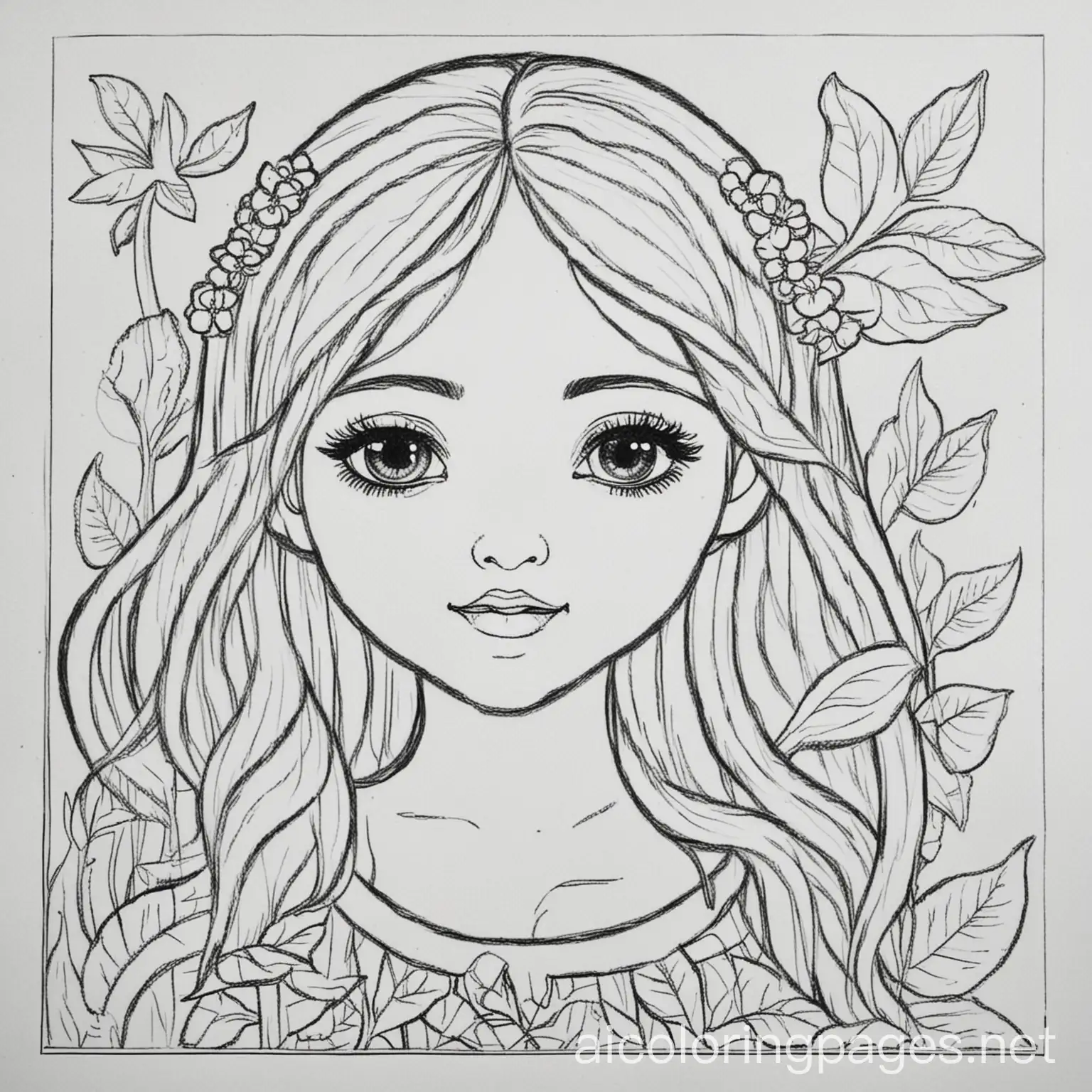 Children's coloring book. Make sure it is black and white, simple, has clear outlines, and has plenty of space for coloring. Avoid shading; the image should be pure black and white line art, Coloring Page, black and white, line art, white background, Simplicity, Ample White Space. The background of the coloring page is plain white to make it easy for young children to color within the lines. The outlines of all the subjects are easy to distinguish, making it simple for kids to color without too much difficulty