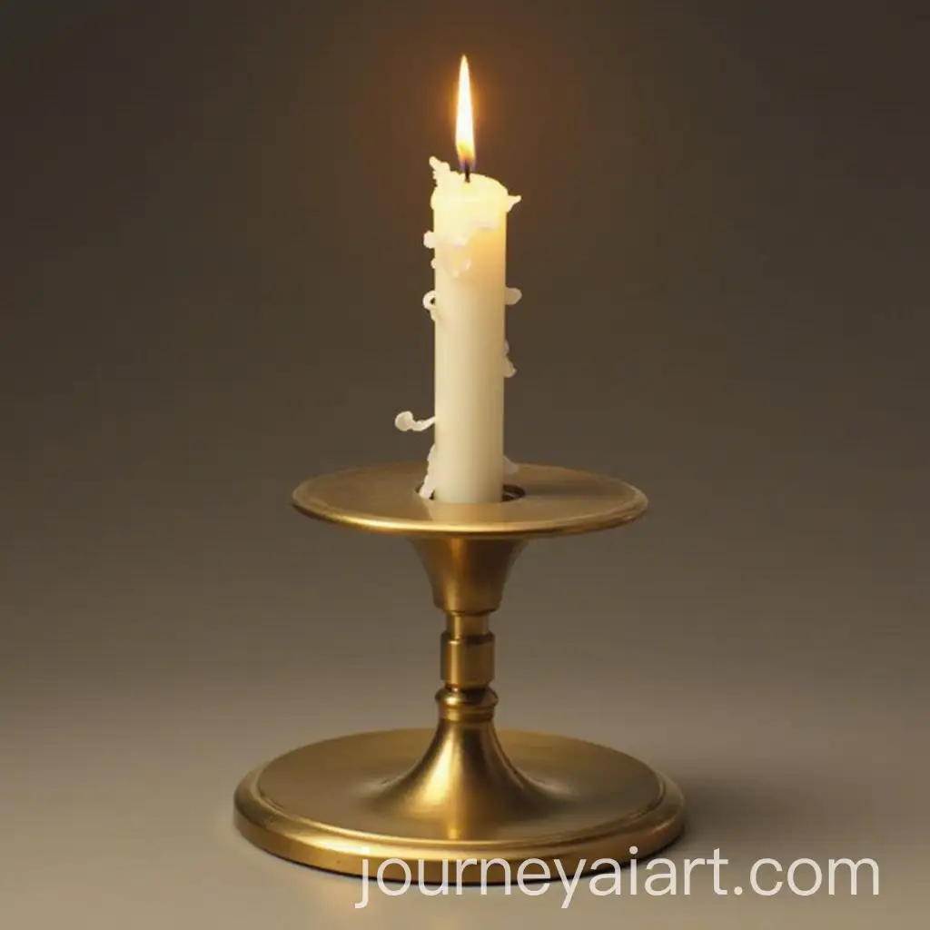 Circular-Brass-Candle-Holder-with-Curved-Side-Poles