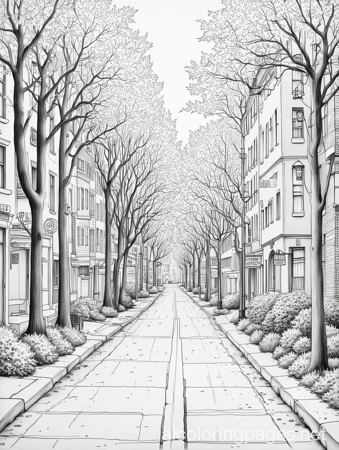 Fall-City-Street-Line-Drawing-Coloring-Page-for-Kids