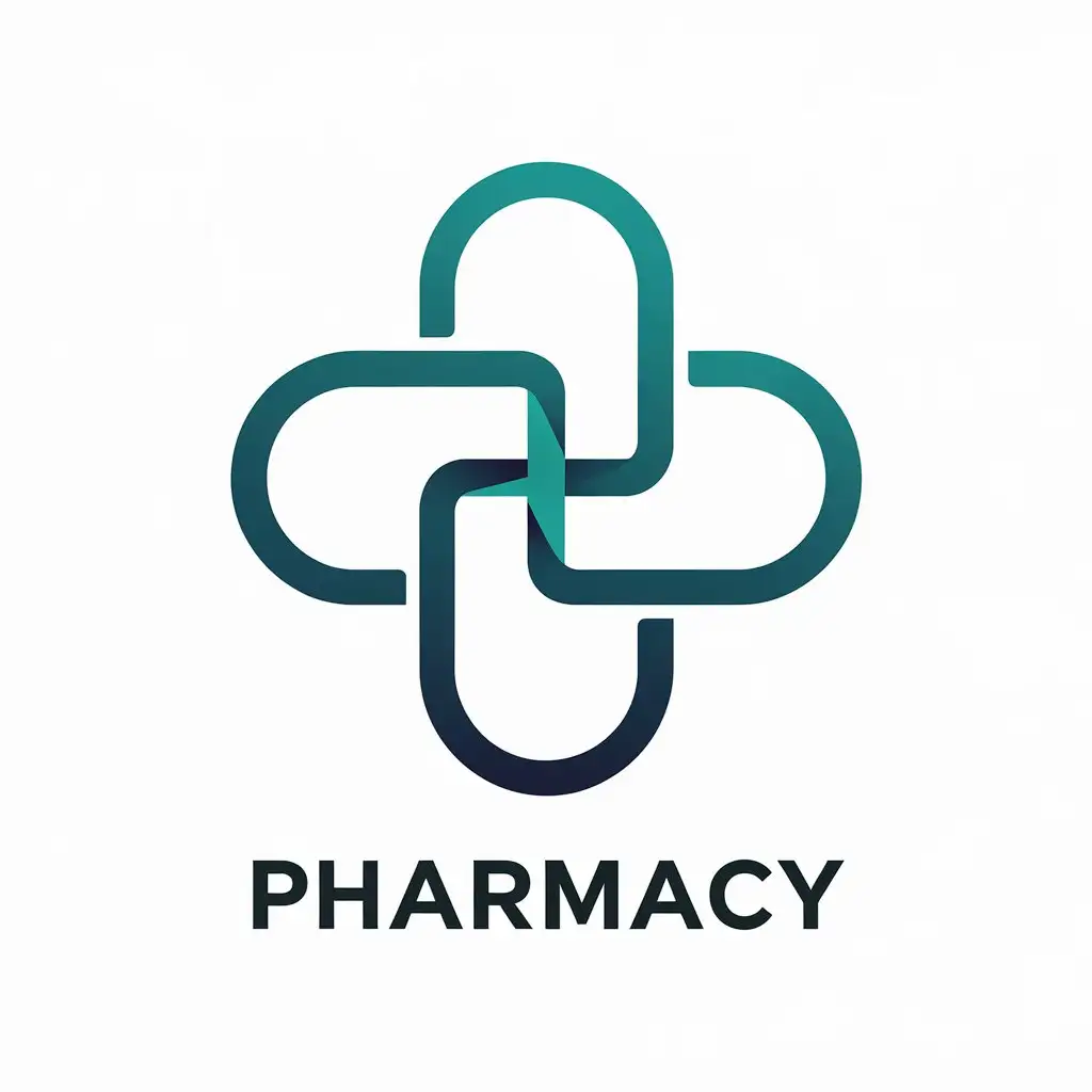 LOGO Design for Pharmacy Vector Logo with Negative Space for Versatile Business Use