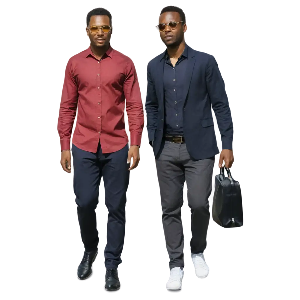 african men modern shirt with glasses working clothes walk