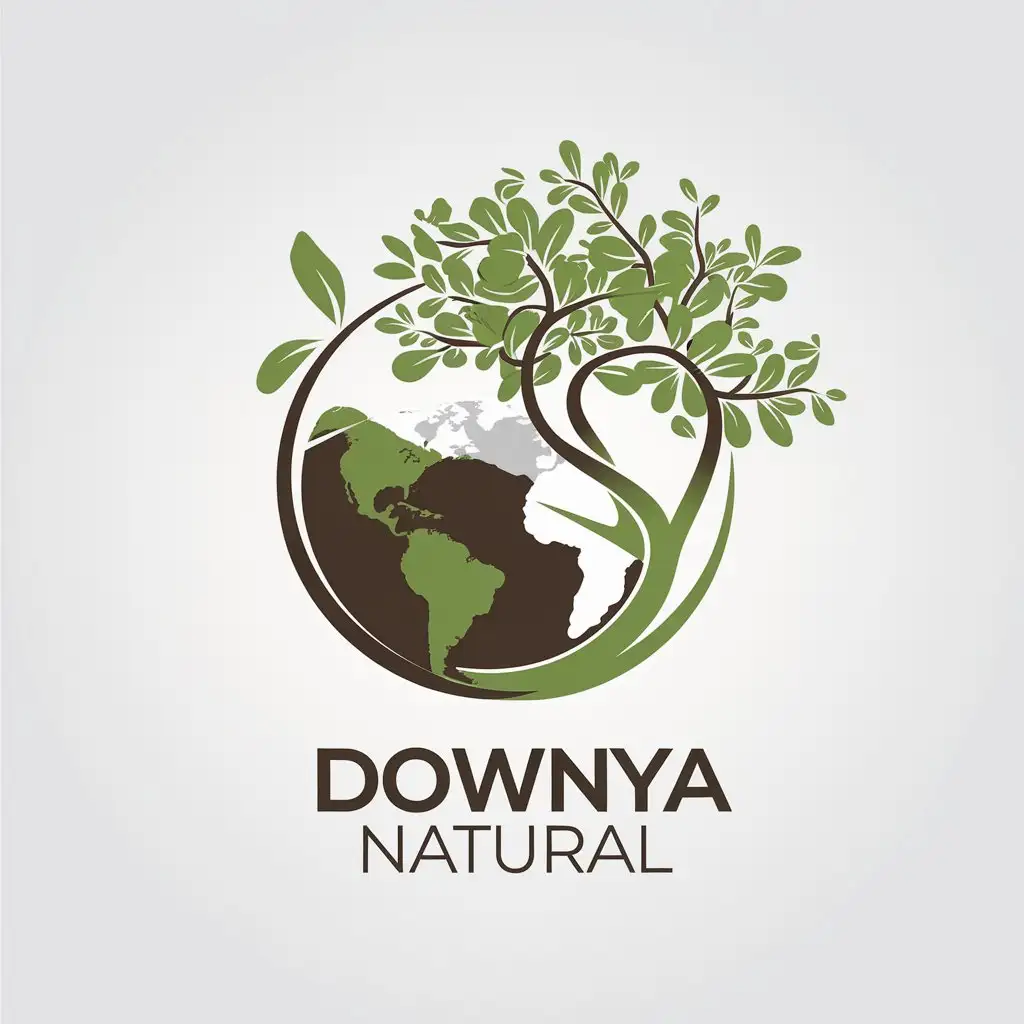 LOGO Design for Downya Natural Minimalistic Nature Organic Theme for Beauty Spa