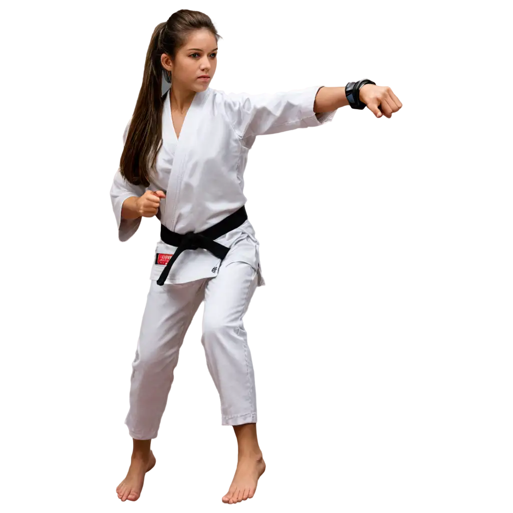 Karate-Girl-Punch-Hard-PNG-Image-Dynamic-Martial-Arts-Illustration