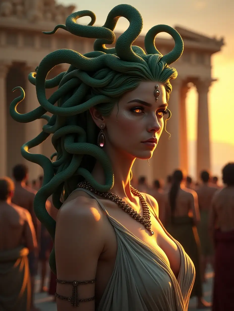 Medusa-at-the-Temple-of-Delphi-with-Serpentine-Adornments