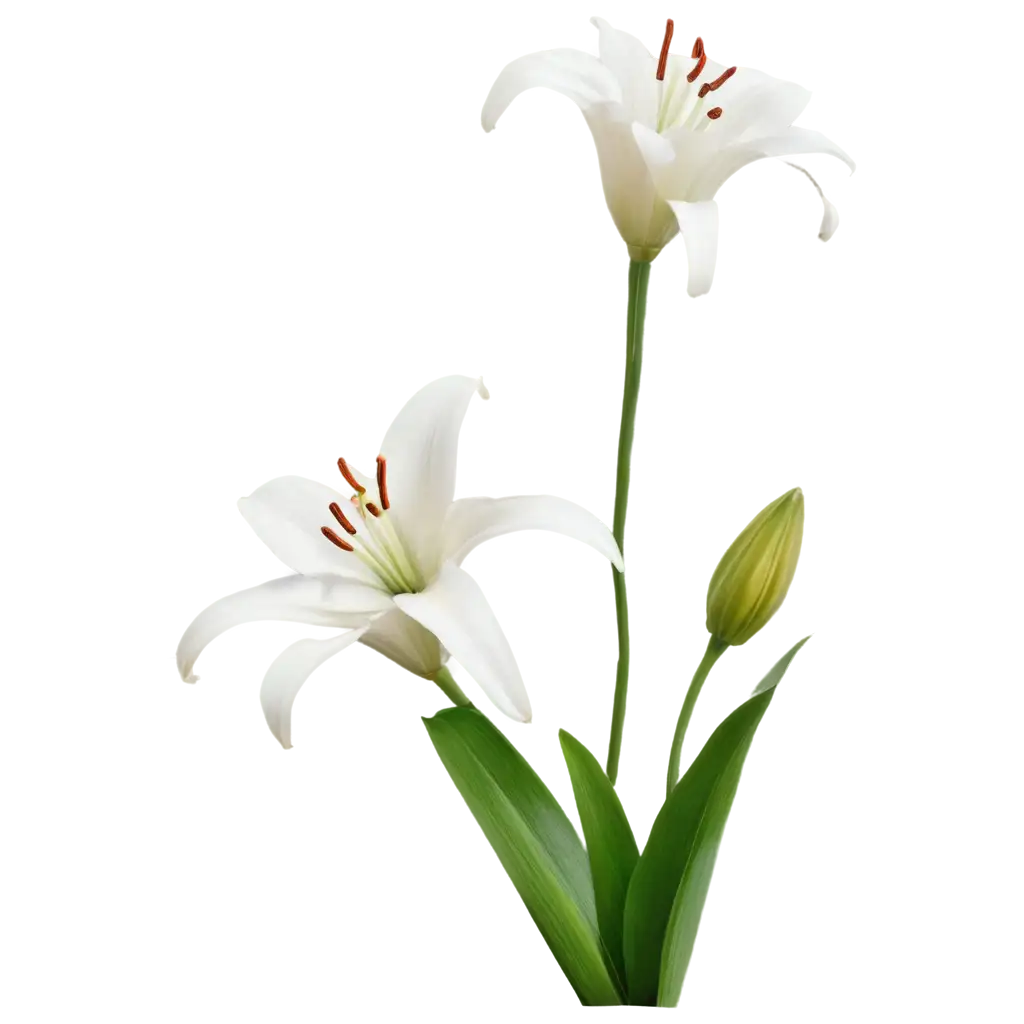 Realistic-White-Beautiful-Lily-PNG-Image-Exquisite-Floral-Art-for-HighQuality-Visual-Content