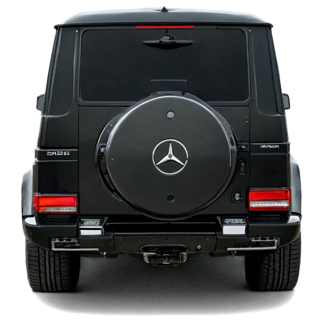 Black-Mercedes-G63-AMG-Back-View-PNG-Image-HighQuality-Transparent-Format-for-Versatile-Use