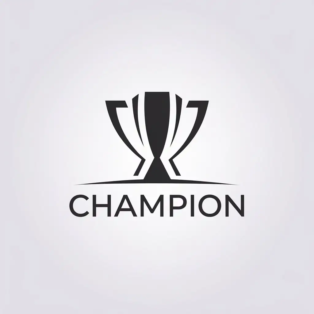 LOGO Design for Champion Trophy Symbol with Minimalistic Style for 2024