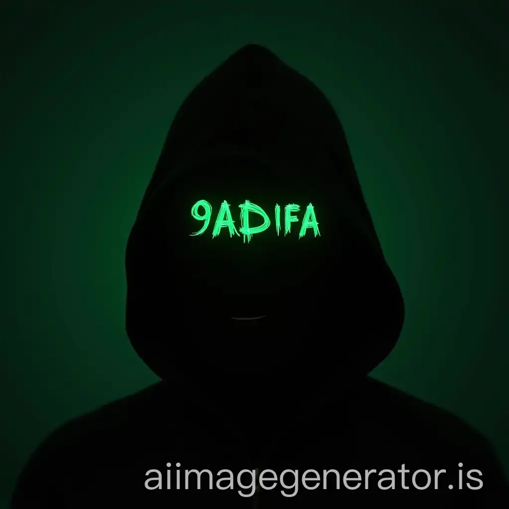 Hacker-in-Black-Mask-Inscribing-9ADIFA-in-Green-Code