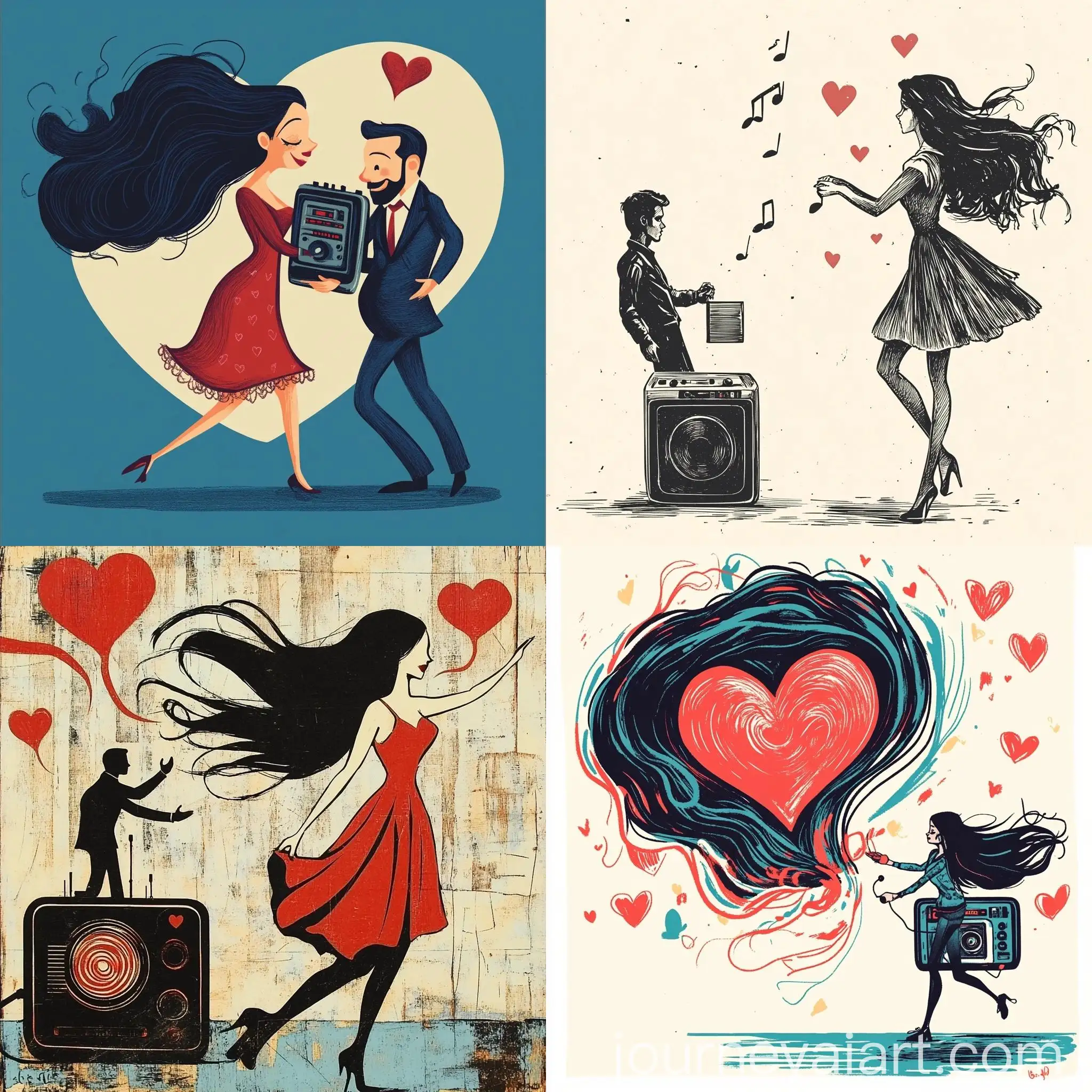 Romantic-Dance-of-a-Radiowoman-and-Radio-Guy-in-Love