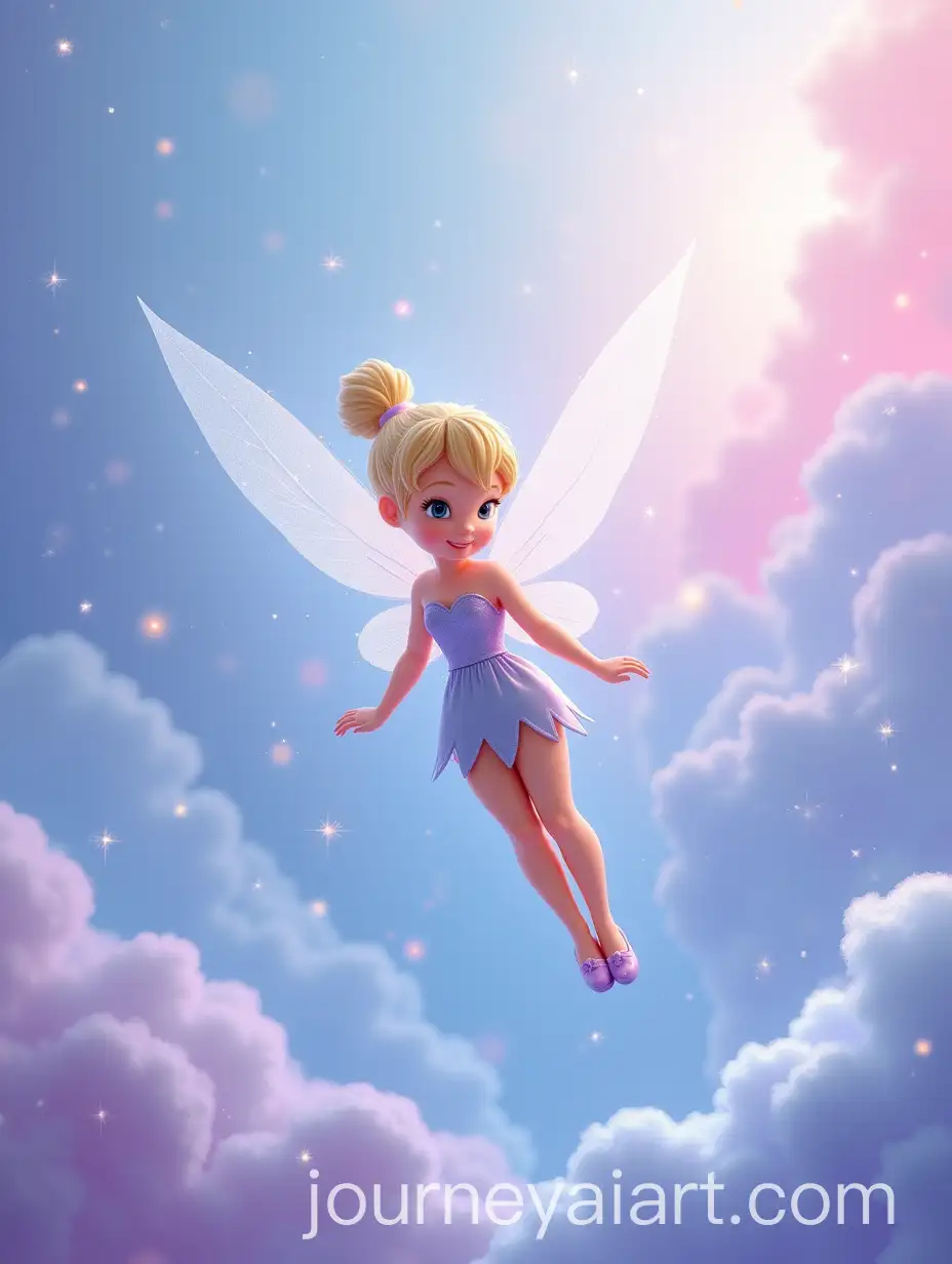 Tinker-Bell-Floating-in-a-Dreamy-Celestial-Scene