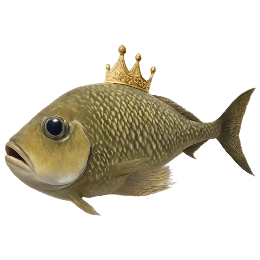 Crown-Fish-PNG-Image-HighQuality-Transparent-Background-Design-for-Versatile-Use