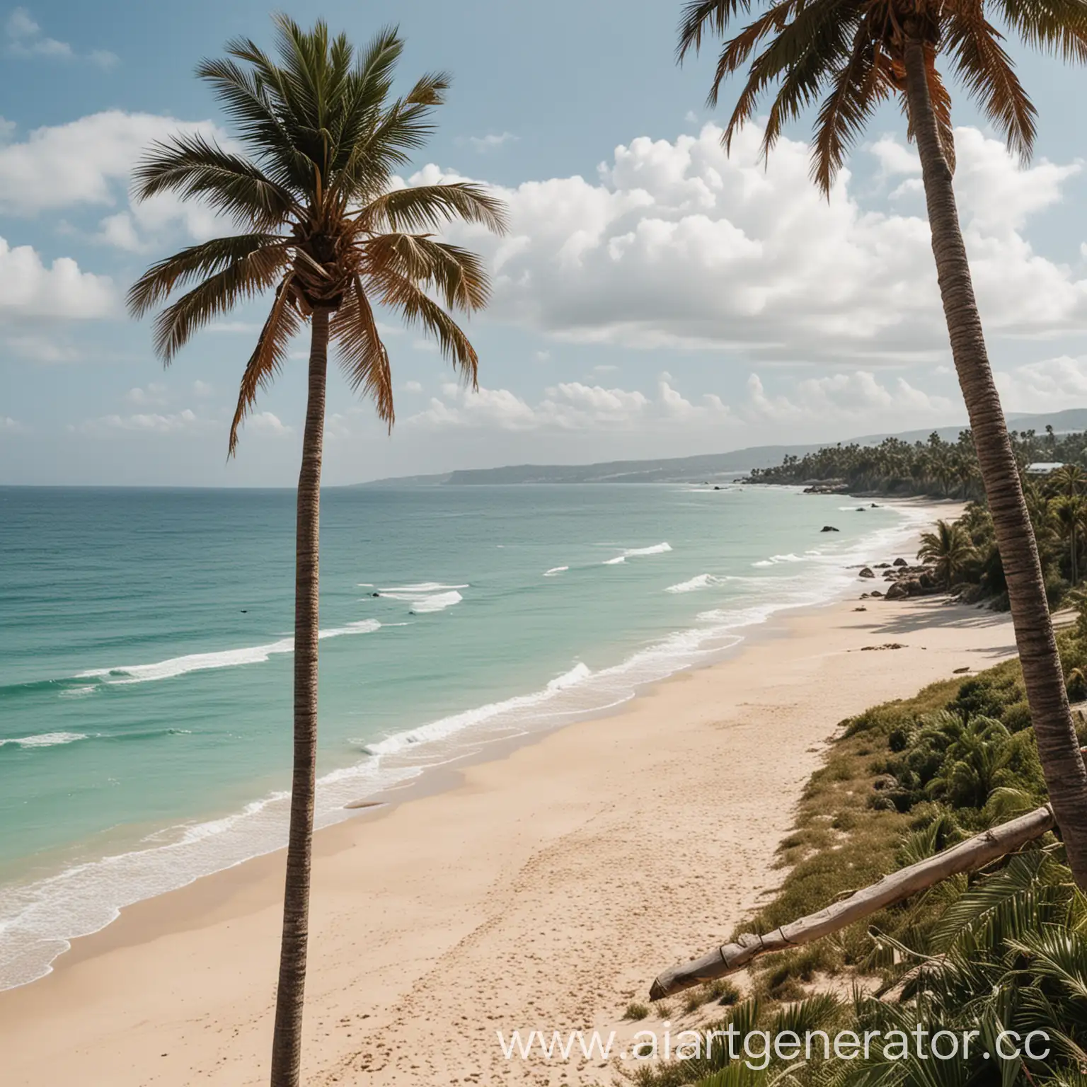 Tropical-Beach-Scene-with-Palm-Trees-and-Ocean-View