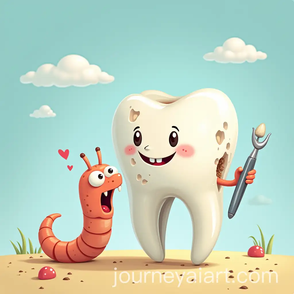 Mischievous-Worm-Causes-Tooth-Decay-Until-Heroic-Dentist-Saves-the-Day