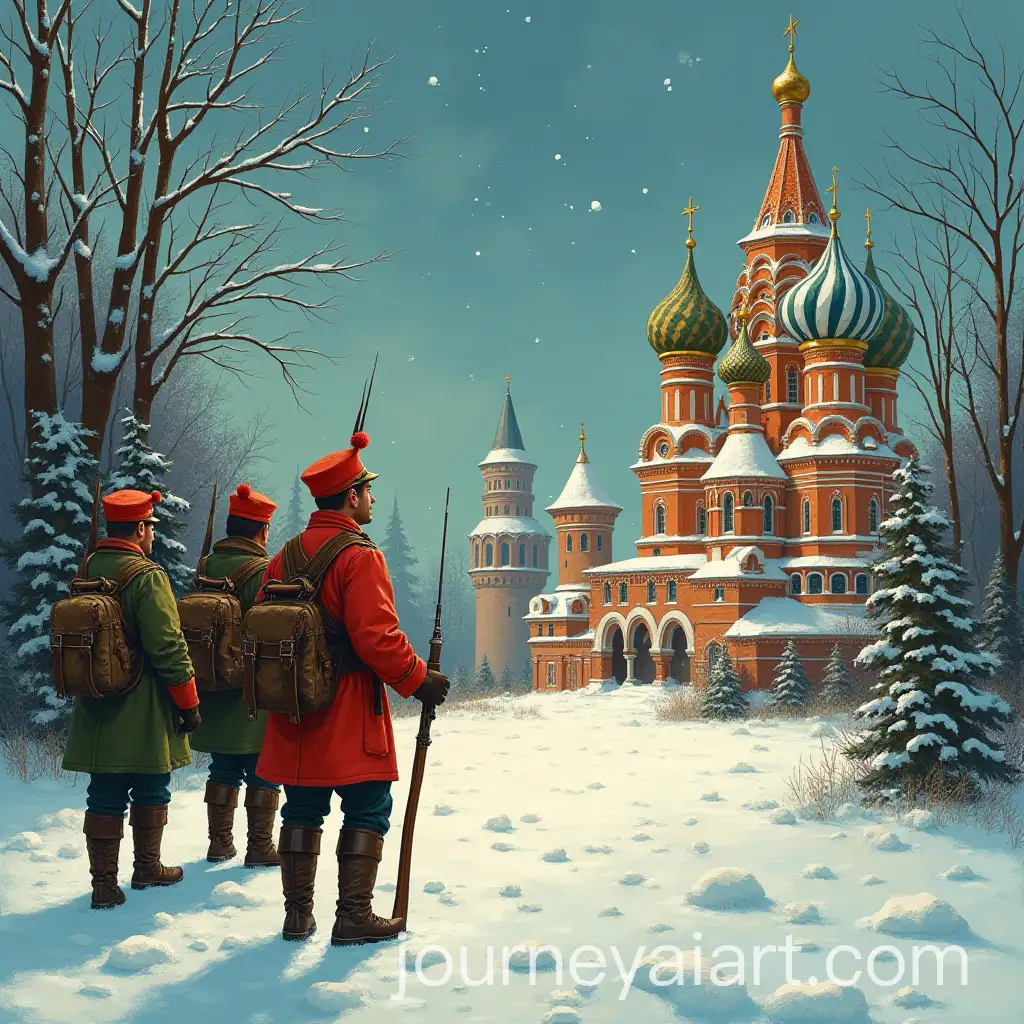 Ukrainian-Christmas-Postcard-Featuring-Military-Elements