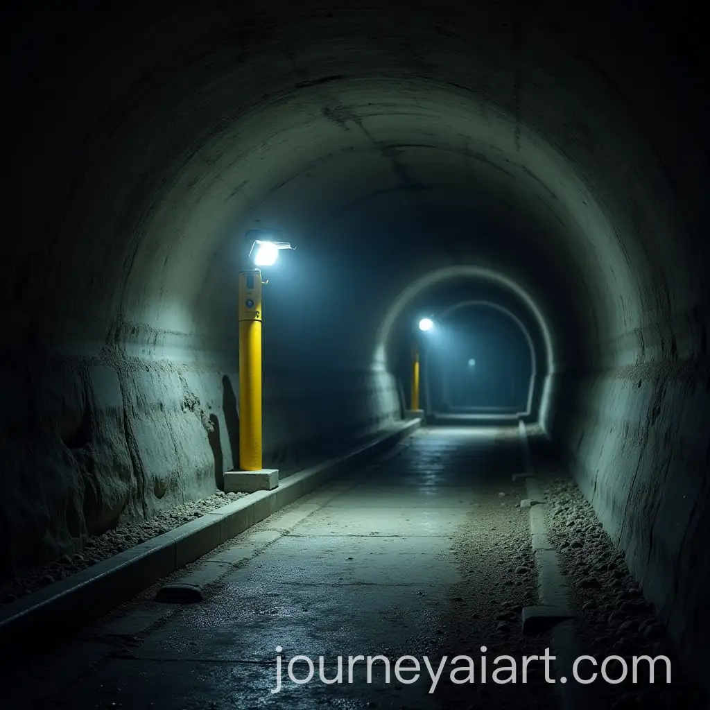 Total-Station-Setup-in-an-Illuminated-Tunnel