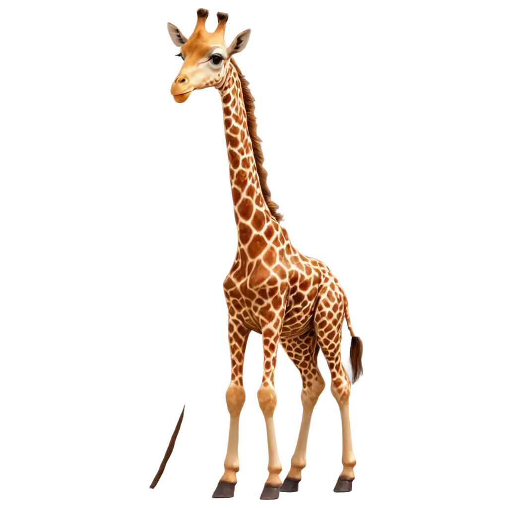 Realistic-Giraffe-Walking-Left-Diagonally-PNG-Image-for-Versatile-Use