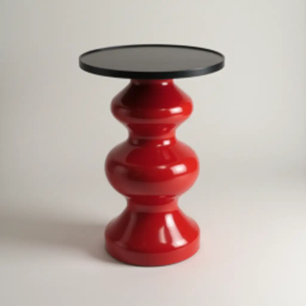 Red-Apple-Shaped-Table-Leg-with-Black-Top