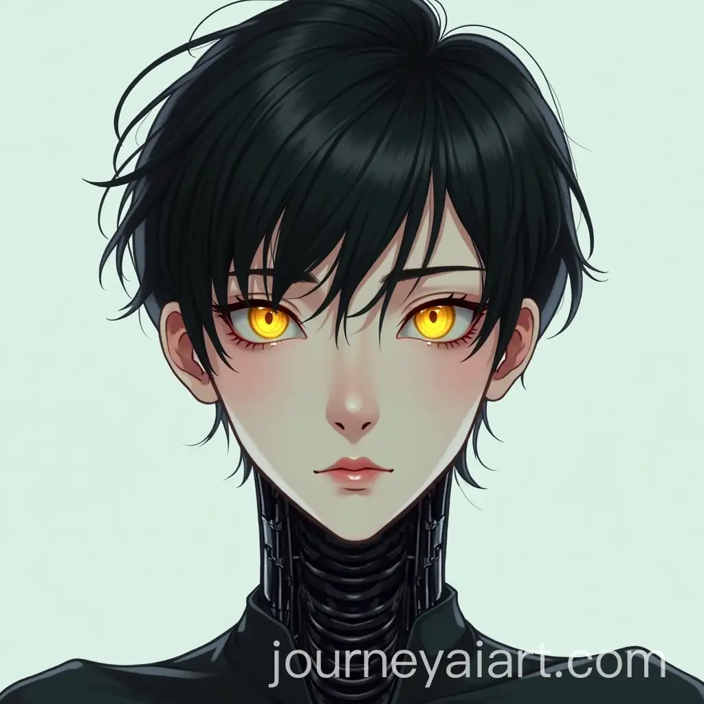Portrait-of-a-Robotic-Man-with-Glowing-Eyes-and-Synthetic-Neck