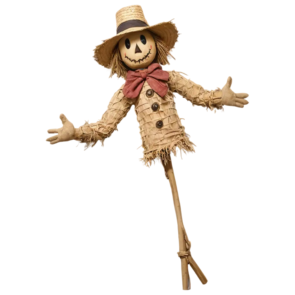 Vibrant-Scarecrow-in-a-Straw-Hat-HighQuality-PNG-for-Versatile-Use