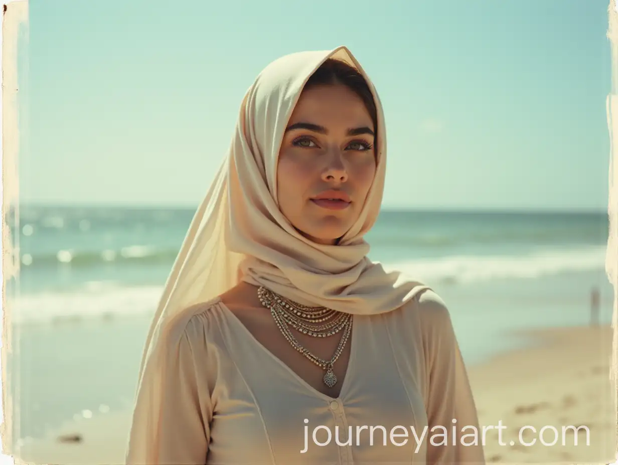 Young-Italian-Woman-in-Hijab-with-Jewelry-at-the-Beach