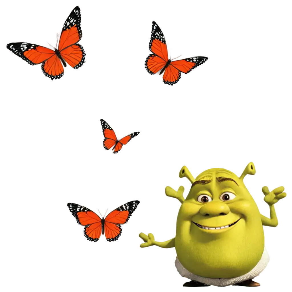 Shrek-Poops-Butterflies-PNG-Whimsical-and-Fun-Digital-Artwork-for-Your-Projects